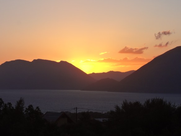 View from the veranda of the Kontos home, Patras, Greece