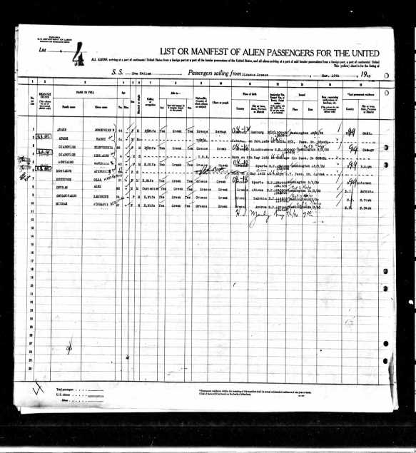 1940 Kostakos, Hariklia-Aphrodite Pass Ship Apr 2 pg1