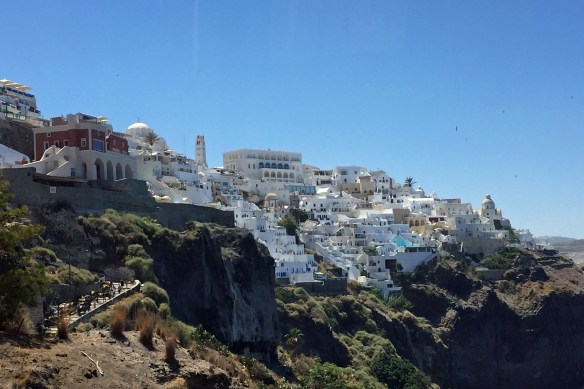 Hilltop view, Santorini, July 2016