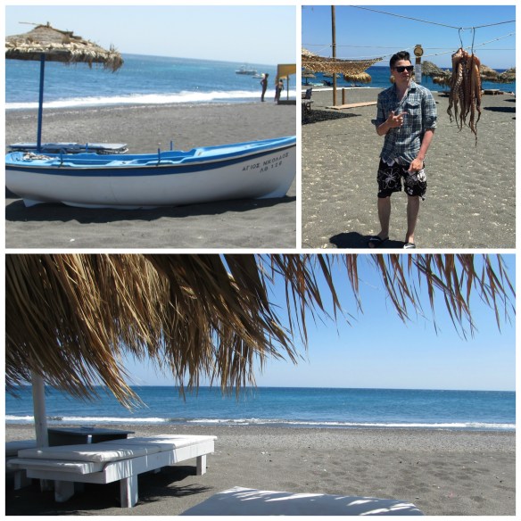 Santorini Beach Collage