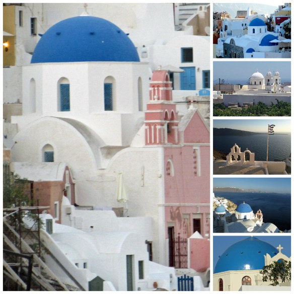 The churches on the island are stunning. Despite the similar design, each is unique. Santorini, July 2016